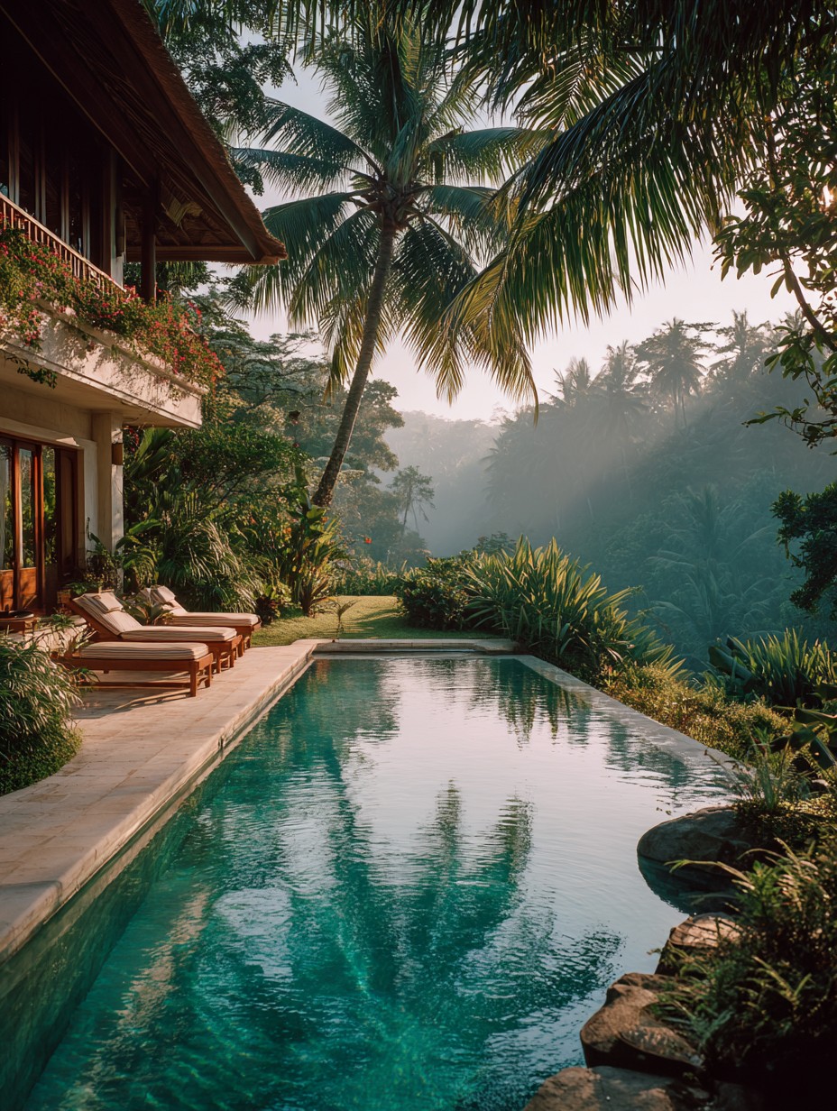 Bali jungle retreat with pool