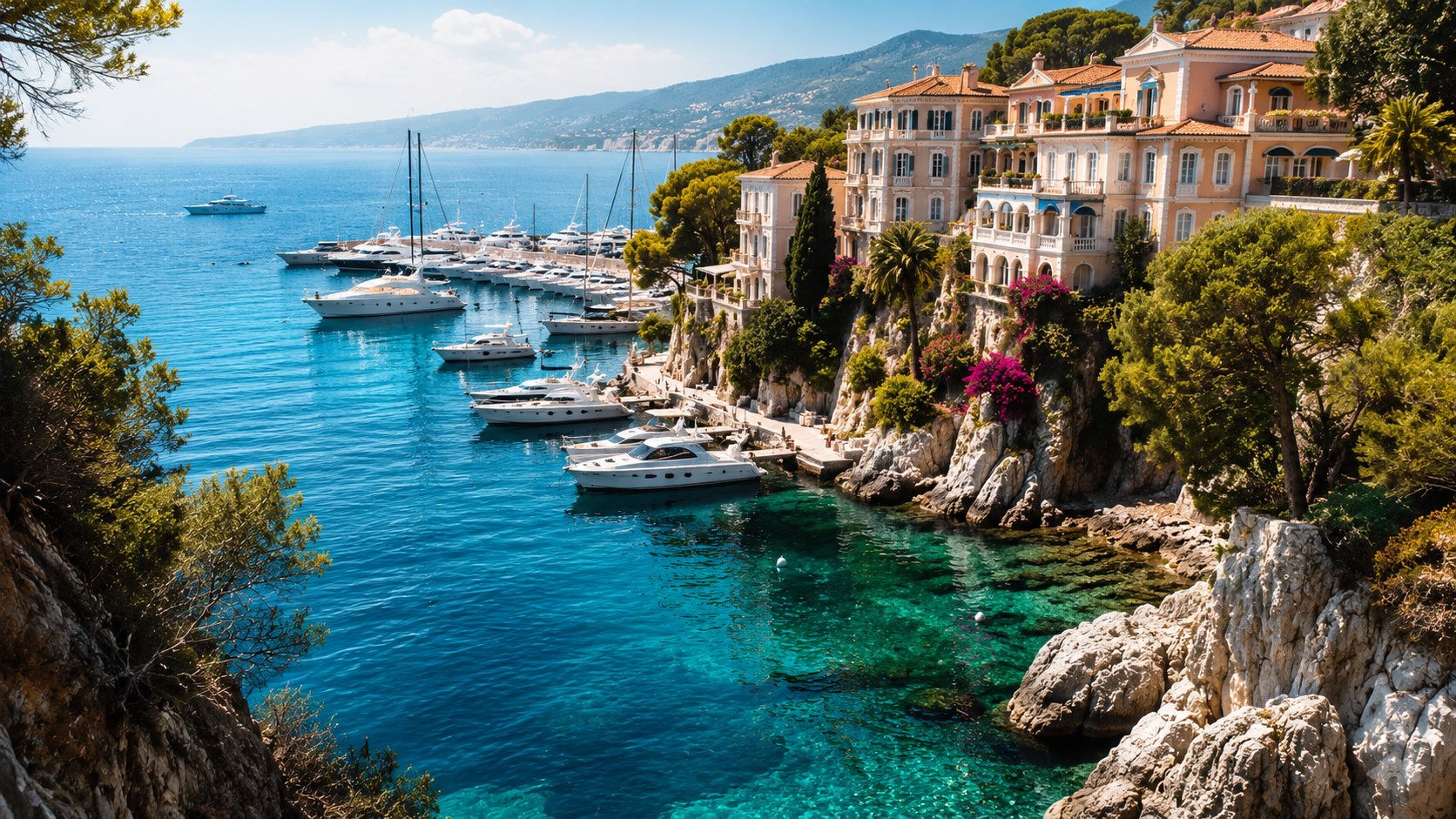 Côte d'Azur French Riviera summer coast