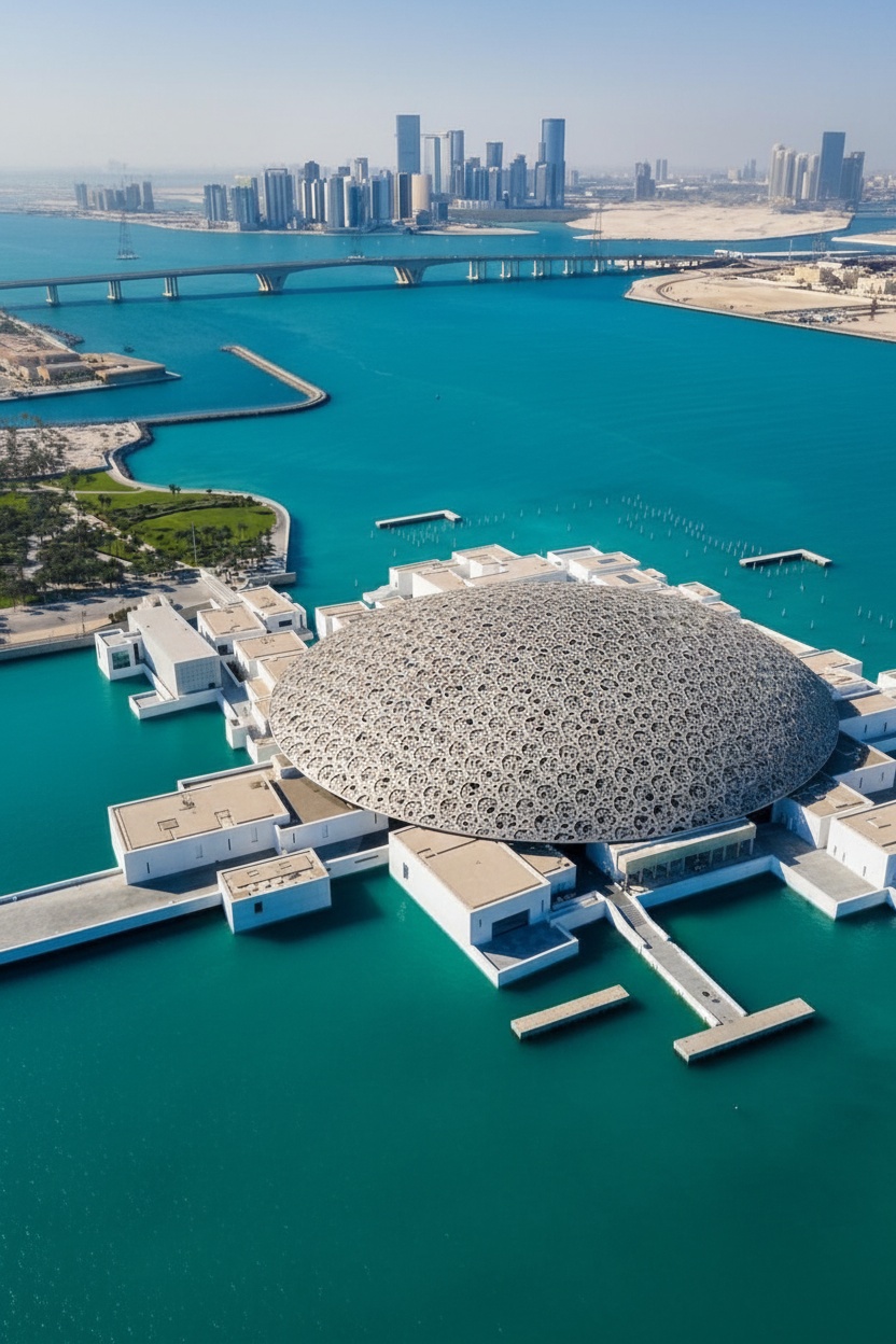 Abu Dhabi desert dunes at sunset