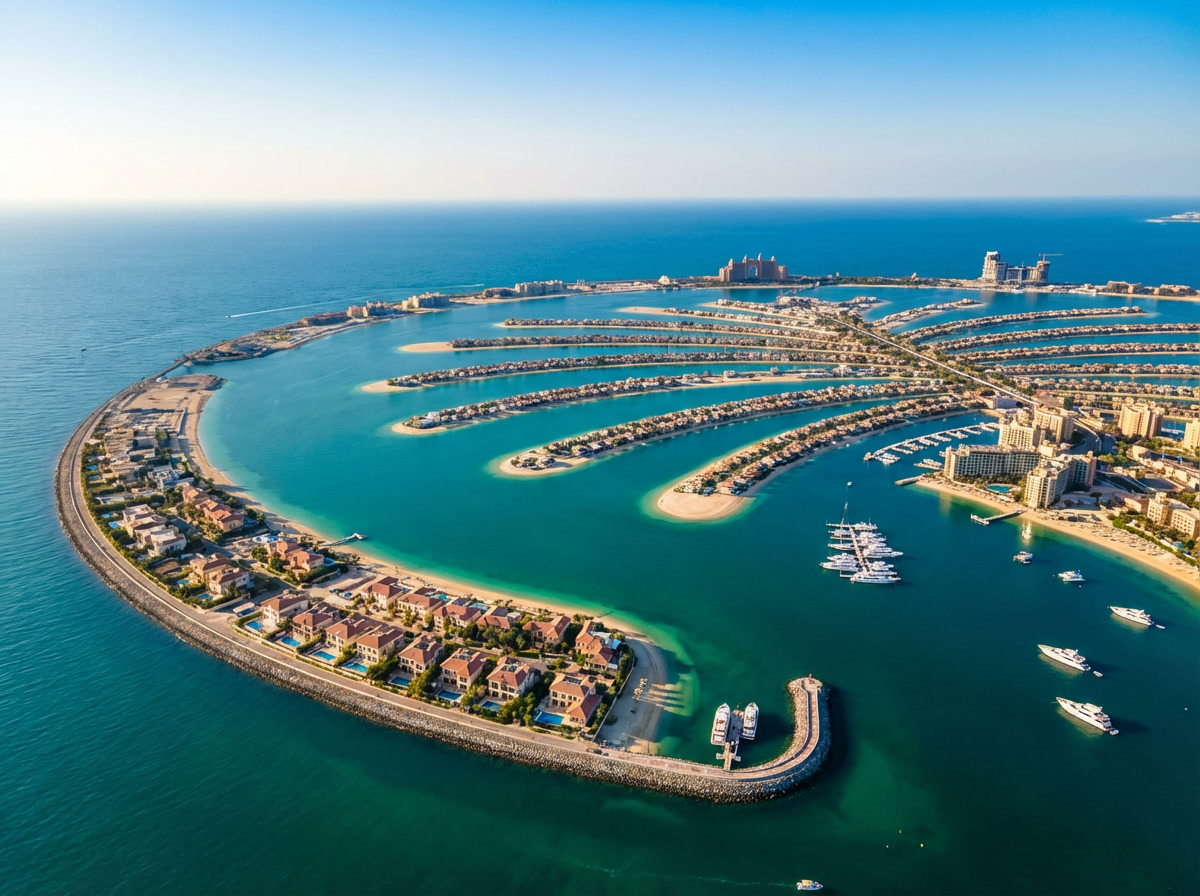 Dubai skyline and Palm Jumeirah